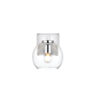 ARKA-E LD7311W6CH Vanity Light in Chrome/Clear/Chrome
