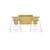 ARKA-E LD7312W14BRA Vanity Light in Brass/Clear/Brass