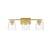 ARKA-E LD7312W23BRA Vanity Light in Brass/Clear/Brass