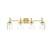 ARKA-E LD7313W33BRA Vanity Light in Brass/Clear/Brass