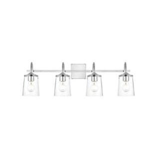 ARKA-E LD7313W33CH Vanity Light in Chrome/Clear/Chrome