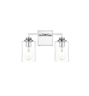 ARKA-E LD7314W14CH Vanity Light in Chrome/Clear/Chrome