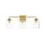 ARKA-E LD7314W23BRA Vanity Light in Brass/Clear/Brass