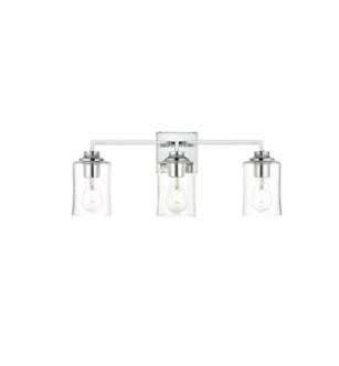 ARKA-E LD7314W23CH Vanity Light in Chrome/Clear/Chrome