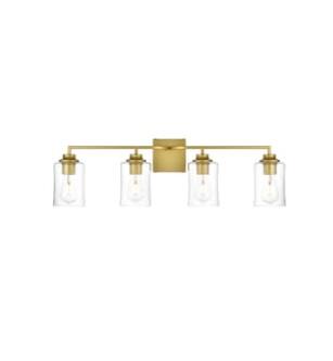 ARKA-E LD7314W32BRA Vanity Light in Brass/Clear/Brass