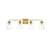 ARKA-E LD7314W32BRA Vanity Light in Brass/Clear/Brass