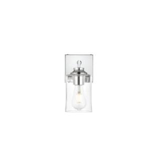 ARKA-E LD7314W5CH Vanity Light in Chrome/Clear/Chrome