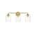 ARKA-E LD7315W23BRA Vanity Light in Brass/Clear/Brass