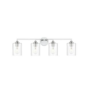 ARKA-E LD7315W33CH Vanity Light in Chrome/Clear/Chrome