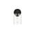 ARKA-E LD7315W5BLK Vanity Light in Black/Clear/Black