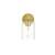 ARKA-E LD7315W5BRA Vanity Light in Brass/Clear/Brass