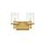 ARKA-E LD7316W12BRA Vanity Light in Brass/Clear/Brass