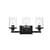 ARKA-E LD7316W18BLK Vanity Light in Black/Clear/Black