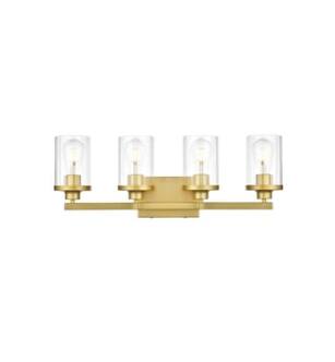ARKA-E LD7316W25BRA Vanity Light in Brass/Clear/Brass