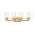 ARKA-E LD7316W25BRA Vanity Light in Brass/Clear/Brass