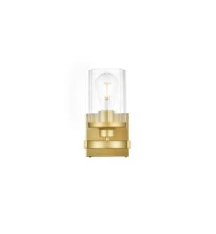 ARKA-E LD7316W5BRA Vanity Light in Brass/Clear/Brass