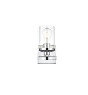 ARKA-E LD7316W5CH Vanity Light in Chrome/Clear/Chrome