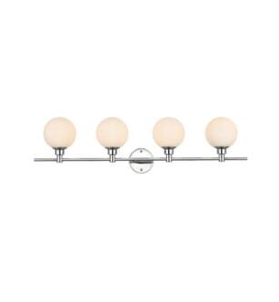 ARKA-E LD7317W38CH Vanity Light in Chrome/Frosted White/Chrome