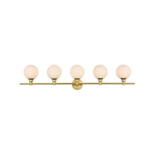 ARKA-E LD7317W47BRA Vanity Light in Brass/Frosted White/Brass