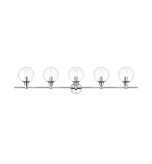 ARKA-E LD7318W47CH Vanity Light in Chrome/Clear/Chrome