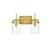 ARKA-E LD7319W14BRA Vanity Light in Brass/Clear/Brass