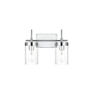 ARKA-E LD7319W14CH Vanity Light in Chrome/Clear/Chrome