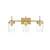 ARKA-E LD7319W24BRA Vanity Light in Brass/Clear/Brass