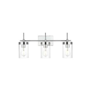 ARKA-E LD7319W24CH Vanity Light in Chrome/Clear/Chrome