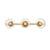 ARKA-E LD7320W27BRA Vanity Light in Brass/Clear/Brass