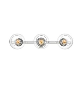 ARKA-E LD7320W27CH Vanity Light in Chrome/Clear/Chrome