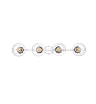 ARKA-E LD7320W37CH Vanity Light in Chrome/Clear/Chrome
