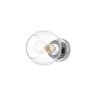 ARKA-E LD7320W7CH Vanity Light in Chrome/Clear/Chrome