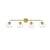 ARKA-E LD7321W37BRA Vanity Light in Brass/Clear/Brass