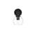 ARKA-E LD7321W6BLK Vanity Light in Black/Clear/Black