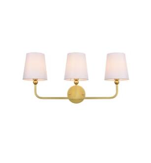 ARKA-E LD7322W26BRA Vanity Light in Brass/Clear/Brass