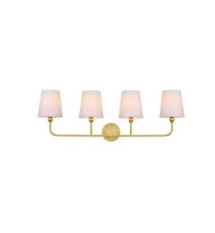 ARKA-E LD7322W36BRA Vanity Light in Brass/Clear/Brass