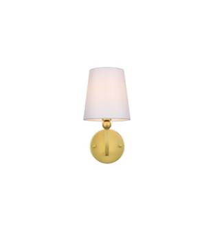 ARKA-E LD7322W6BRA Vanity Light in Brass/Clear/Brass