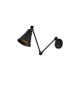 ARKA-E LD7323W6BLK Vanity Light in Black/Black