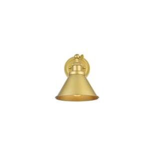 ARKA-E LD7324W7BRA Vanity Light in Brass/Brass