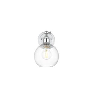 ARKA-E LD7325W6CH Vanity Light in Chrome/Clear/Chrome