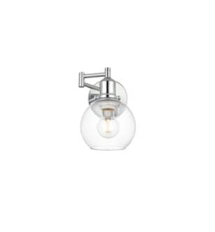 ARKA-E LD7327W6CH Vanity Light in Chrome/Clear/Chrome