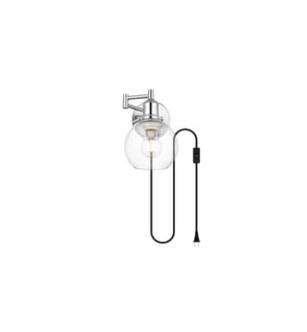 ARKA-E LD7332W6CH Vanity Light in Chrome/Clear/Chrome