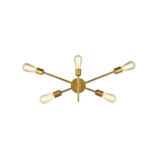 ARKA-E LD8022W24BR Vanity Light in Brass/Brass