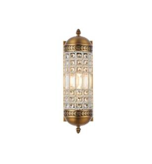 ARKA-E 1205W5FG/RC Wall Sconce in French Gold/French Gold
