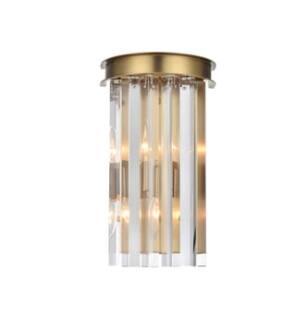 ARKA-E 1208W8SG/RC Wall Sconce in Satin Gold/Satin Gold