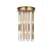 ARKA-E 1208W8SG/RC Wall Sconce in Satin Gold/Satin Gold