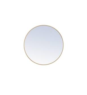 ARKA-E MR4042BR Wall Mounted Mirror in Brass