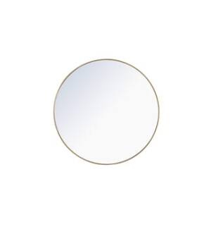 ARKA-E MR4048BR Wall Mounted Mirror in Brass