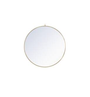 ARKA-E MR4068BR Wall Mounted Mirror in Brass