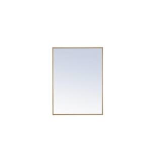 ARKA-E MR4072BR Wall Mounted Mirror in Brass